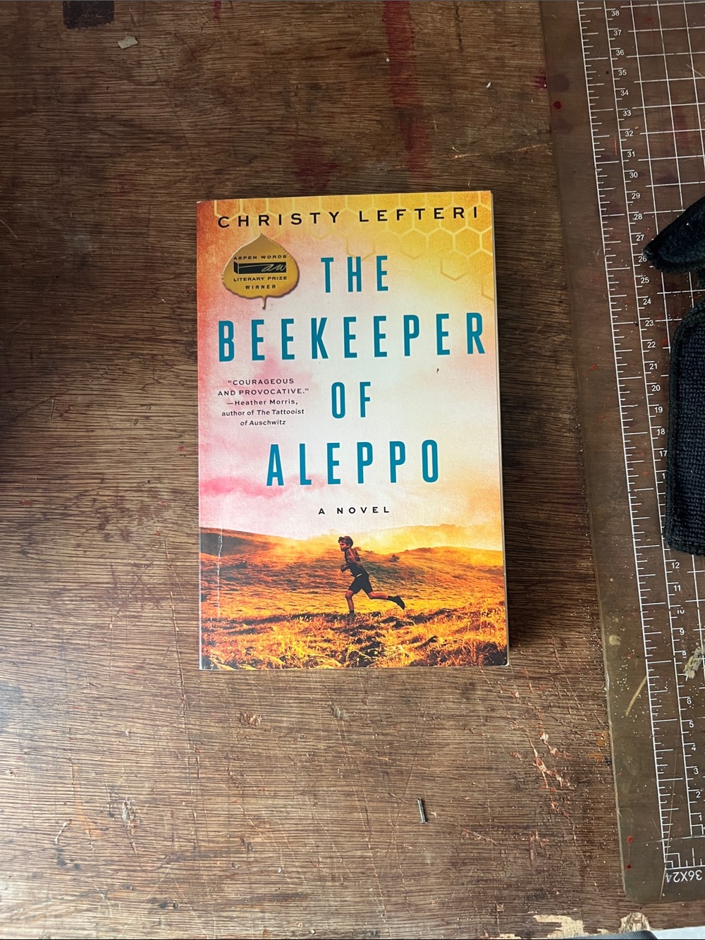 The Beekeeper of Aleppo by Christy Lefteri - Yellow & Blue Paperback